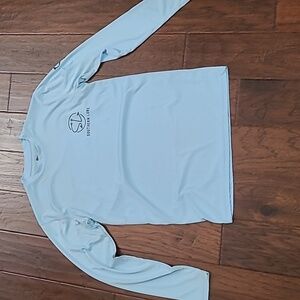 Southern Lure Light Blue Long Sleeve Shirt with Patriotic Design size Small